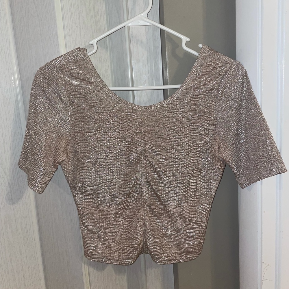 Gold crop top from Guess size small